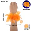Amazon Cross-Border Halloween Flor de Pulso Fluorescente Festa de Feriado Fantasia Adereço para Foto Crânio Abóbora Pulseira Flor