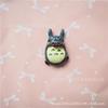 Muñeca de Resina Totoro Media Cara Fondo Plano DIY Crema Mori Material para Funda de Teléfono Móvil Anillo para el Cabello de Niños Accesorios para Pinzas de Cabello