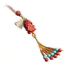 Cadena para Teléfono Atrae Riqueza de Cinabrio Crudo con Alto Contenido de Arena Roja, Llavero para el Año de Nacimiento, Colgante para Bolso, Venta al por Mayor de Joyería
