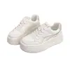 Zapatillas blancas súper estilosas para mujer, nuevo modelo 2026, suela gruesa, que aumentan la altura, suela blanda, ligeras, zapatillas casuales para mujer, versátiles para mujer