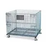 Jaulas de almacenamiento plegables, jaulas para mariposas, cajas basculantes con marco de hierro, jaulas de hierro, jaulas de clasificación para almacén y entrega exprés, jaulas de almacenamiento galvanizadas con ruedas