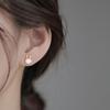 Pendientes de Plata de Ley 925 con Forma de Corazón para el Año del Conejo para Mujer, Nueva Joyería de Oreja de Nicho 2026, Regalo del Año del Conejo
