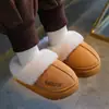 Chinelos de algodão de inverno para crianças, para meninos e meninas, camurça felpuda e quentinha, sapatos de algodão grossos para pais e filhos, para crianças mais velhas