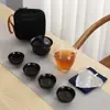 Juego de Té para Viaje Juego de Tazas Express Juego de Té Pequeño Portátil Almacenamiento Una Tetera Tres Tazas Juego Pequeño Regalo de Negocios logo