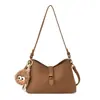 Bolso de Hombro Retro de Alta Gama con Patrón de Lichi 2025 Nuevo Bolso de Mano para Viajar Bolso Tote Bolso Cruzado para Mujer Bolso Madre-Hija