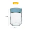 Frasco de almacenamiento sellado de vidrio, botella dispensadora de mermelada, recipiente de almacenamiento a prueba de humedad para alimentos y café, frasco de vidrio para uso doméstico