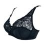 Sutiã de renda sexy com bojo grande, copo ultrafino, perspectiva, cor sólida, roupa íntima, peito grande, sutiã feminino gordo