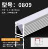 Canal de Luz LED Lineal de Aleación de Aluminio de Montaje Superficial Tira de Luz LED en Forma de U Empotrada con Ranura para Tarjeta Canaleta Lineal de Aluminio