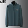 Camisa Polo com Gola Lapela JEEP SPIRIT masculina manga longa outono forro camisa básica casual gola alta top masculino