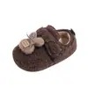 Zapatos Peludos Franceses para Niñas 2026 Otoño/Invierno Nuevo Estilo Versión Coreana Lindos Zapatos de Algodón con Peluche de Conejito de Dibujos Animados para Niñas Venta al por Mayor