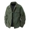 Jaqueta Masculina Retro Japonesa de Outono e Primavera com Gola Reversível, Roupa de Trabalho, Jaqueta da Moda, Nova, Casual, Solta, Moderna, Versátil, Top, Outer