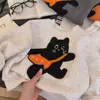 Sudadera de Felpa Gruesa para Niños y Niñas Otoño e Invierno Elegante Sudadera con Dibujos Animados para Niños 2026 Nueva Camiseta Básica de Cuello Redondo para Niños