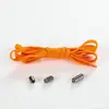No Necesitas Atar los Cordones Hebilla de Metal Cápsula Cordones Perezosos Hombres y Mujeres Deportivos Elásticos Blanco Negro Cordones Planos para Niños