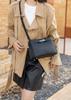 Bolso bandolera de piel auténtica para mujer, bolso bandolera de piel de vacuno de primera capa, estilo 2025, bolso bandolera vintage de moda con cierre.