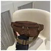 Nova Coleção Primavera e Verão 2025 Veludo Simples Moda Cor Sólida Casual Esportivo Bolsa de Ombro Transversal Bolsa de Cintura Bolsa de Peito para Mulheres