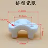 Ojo Cerámico Bilateral Base de Aluminio Máquina Retorcedora de Hilo de Cerámica Accesorios para Arco Máquina Retorcedora de Cobre Óxido de Aluminio Semicircular Unilateral/Bilateral 99