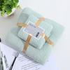 Toalla de baño a cuadros de piña, traje de baño de terciopelo coral grueso de alta densidad, toalla para niño y madre, toalla de baño absorbente suave de dos piezas, venta al por mayor