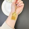 Nuevo colgante de oro vietnamita estilo palacio hueco palabra de la suerte collar de ábaco femenino marea nacional joyería que no se decolora al por mayor
