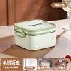 Lancheira Térmica Formato Quadrado Aço Inoxidável 304 Lancheira de Estudante Caixa Bento Geladeira Grau Alimentício Aquecível