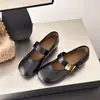 Zapatos Mary Jane Estilo Coreano para Mujer 2026 Temperamento Nuevo Estilo Otoño Velcro Zapatos Pequeños de Cuero Estilo de Noche con Faldas Planos Mujer