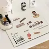 Alfombrilla absorbente de drenaje para encimera de cocina, de color sólido, de secado rápido, para uso doméstico, para bar y cafetera, alfombrilla de drenaje de diatomeas