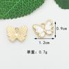 Accesorios de aleación con gotas de aceite, mariposa perlada con gotas de aceite, collar, llavero, pulsera, joyería, colgante, accesorios al por mayor