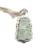Colgante de Paisaje de Jadeíta Birmana Natural Grado A de Alta Calidad Unisex Estilos Diversos 9181