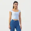 Sujetador Deportivo Nuls para Mujer con Copas Fijas, Hermoso Diseño de Espalda, Manga Corta para Pilates, Running, Fitness, Yoga, Top, Camiseta sin Mangas