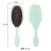 Pente Popular Transfronteiriço de Palha de Trigo com Almofada de Ar, Pente Fluffy para Styling de Cabeleireiro, Pente Definidor de Cachos com Elasticidade, Estoque Pronto do Fabricante