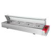 Fuqi mesa comercial aquecimento elétrico e restaurante de preservação de calor que vende mesa fast food prato de preservação de calor com tampa de vidro preservação de calor aquecimento elétrico sopa piscina