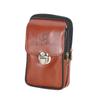Bolso clásico de doble capa multifuncional impermeable para teléfono móvil, bolso de cintura de moda para negocios y ocio, monedero horizontal y vertical, venta al por mayor