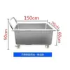 Fregadero de Acero Inoxidable, Cubeta Móvil para Trapeador y Paño de Limpieza, Piscina de Almacenamiento de Agua 304 para Remojo y Descongelación