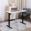 Escritorio Simple de Madera Maciza Viga Ajustable Escritorio de Computadora para el Hogar Banco de Trabajo Aprendizaje Escritura Mesa con Elevación Eléctrica