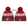 Gorro de Punto Fleece NFL Equipo de Fútbol Raiders Gorro de Punto Elástico Gorro Deportivo Sin Visera Moderno y Elegante