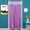 Cortina de Puerta Mosquitera para Entrada de Baño en Stock, Cortina Divisoria con Barra Telescópica sin Taladro, Cortina Visillo de Encaje, Cortina de Puerta para Dormitorio