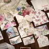 Conjunto de Envelopes Pequenos Yanji Série Ilha Fragmentada Diário Vintage Material DIY Base de Decoração 24 Folhas em 6 Designs