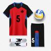 Traje de Ropa de Voleibol al por Mayor Ropa de Equipo de Competición para Niñas Ropa Deportiva de Voleibol al Aire Libre Ropa de Entrenamiento de Manga Corta para Hombres Impresión de Número