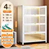Estante de Livros com Porta de Vidro de Aço para Casa à Prova de Poeira Estante para Livros Infantis Gabinete de Exibição de Figuras de Espaço com Luz Gabinete Ita Gabinete de Lata