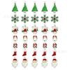 Aleación 35 al por mayor gota de Navidad aceite base blanco plateado colgante de árbol de Navidad accesorios para el cabello pulsera accesorios para collares DIY