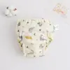 Calça de Treinamento para Penico Estilo Coreano para Bebê Algodão Puro Gaze Fralda Calça de Aprendizado Cobertura de Fralda Impermeável para Bebê Calça de Treinamento