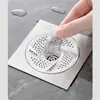 Desagüe de piso de baño en espiral, cubierta de drenaje anti-atascos y a prueba de insectos, filtro atrapa-cabellos y diseño a prueba de olores
