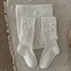 Meias-calças Novas para Meninas Primavera e Outono Estilo Coreano Versátil Leggings de Bebê Roupa Externa Infantil Leggings com Laço