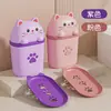 Caixa de Sabonete Portátil para Viagem de Gatinho Fofo com Tampa, Caixa de Sabonete Selada e com Drenagem de Água, Suporte Criativo para Sabonete de Banheiro Doméstico