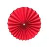 Abanico de Papel Flor Decoración Adorno Colgante Dorado Verde Rojo Boda Flor de Papel Abanico Redondo Hecho a Mano Abanico Plegable Abanico de Papel Redondo Flor de Cinta Abanico
