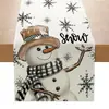 Caminho de mesa transfronteiriço nova decoração de Natal impressão criativa mesa de jantar jogo americano de poliéster toalha de mesa pequena tapetes de mesa Amazon