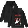 Sudadera con capucha y cremallera de rizo de primavera 300g para pareja Camiseta Publicitaria Juvenil Uniforme de Grupo Cardigan Superior Estampado Bordado
