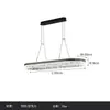 Lámpara de techo lineal minimalista para mesa de isla, comedor, luz simple de lujo italiano de diseñador, sala de té, mesa de bar, mesa de comedor