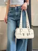 2026 Bolso de Bowling Versátil Estilo Vintage Nuevo, Bolso de Mano Boston de Lujo Ligero de Gama Alta, Bolso de Hombro Simple y Elegante
