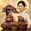 Árbol de la Riqueza Sapo Dorado Adorno Artesanal Tesoro del Hogar Chino Cuenco de Riqueza Tienda Nueva Recepción de Empresa Regalo de Apertura