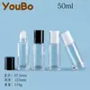 En Stock 30ml 50ml Botella de Vidrio Transparente Redonda Recta con Rodillo Botella para Aceite Esencial Botella Roll-On para Desodorante Botella Roll-On para Alivio del Dolor